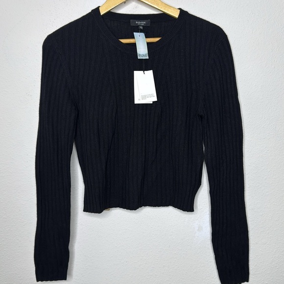 Babaton Aritzia New black Nathaniel sweater size Medium - Picture 2 of 5